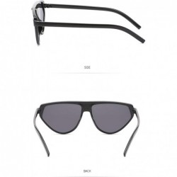 Cat Eye Classic Retro Designer Style Big Cat Eye Sunglasses for Women PC AC UV 400 Protection Sunglasses - Black - CO18SAT4RD...