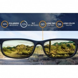 Sport Polarized Replacement Lenses for Dragon Calavera Sunglasses - Multiple Options - Deep Blue Mirror - CE12CCLZBHX $41.17