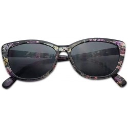 Oval Bi Focal Readers Inspired Prescription Sunglasses - Floral Frame - C918Q26HUYS $13.10