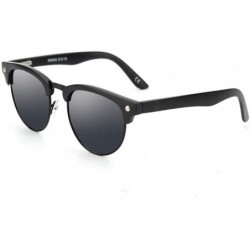 Oval Polarizer Classic Men's Sunglasses Outdoor Driver Driving Sunglasses Spring Leg Sunglasses Tide - C5190MTMIKH $27.48