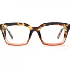 Square Blocking Glasses Computer Eyewear Relieve Headaches - Leopard - C1197H480U2 $22.09