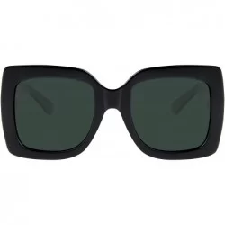 Round Big Square Polarized Oversized Ladies Designer Inspired Sunglasses for Women - CA18GO5WQ3K $27.60