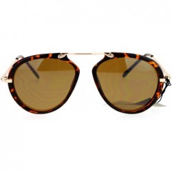Aviator Vintage Fashion Aviator Sunglasses Womens Retro Style Aviators UV 400 - Classic Tortoise - CL1875829OG $11.61