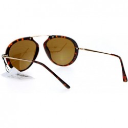 Aviator Vintage Fashion Aviator Sunglasses Womens Retro Style Aviators UV 400 - Classic Tortoise - CL1875829OG $11.61