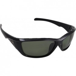 Wrap Day Tripper Polarized Sunglasses with Black Frame Grey Lenses - Grey - CG12O6W05LR $22.91