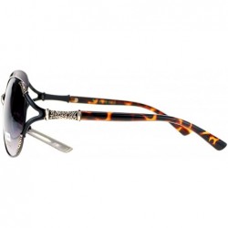 Butterfly Medieval Dragon Claw Metal Y Arm Butterfly Sunglasses - Black Gold - CG123DEQ46Z $14.98