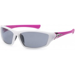 Wrap Women's Sport Wrap Around Running Cycling Sport Sunglasses - White - Pink - C11252THRA5 $21.25