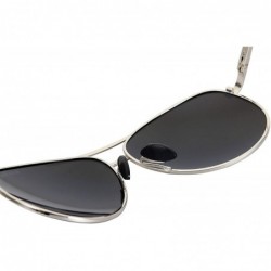 Aviator Classic Aviator Sunglasses- Polarized- 100% UV protection- UV 400 with case- Military Style- Al-Mg - C418KNT5X37 $14.11