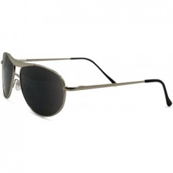 Round San Diego Aviator Reader Sunglasses Set - Silver - C418CK5R7ML $26.81