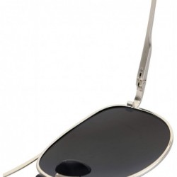 Aviator Classic Aviator Sunglasses- Polarized- 100% UV protection- UV 400 with case- Military Style- Al-Mg - C418KNT5X37 $14.11