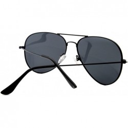 Aviator Metal Sunglasses Fashion UV400 Polarized Lens - Black Frame / Gray Lens + Gold Frame / Gradient Grey Lens - CT18653NZ...