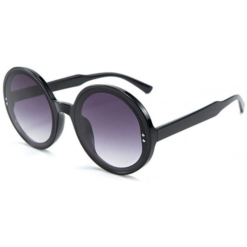 Oversized Trendy Oversized Round Sunglasses for Women Big Frame Eyewear UV Protection - C2 - CH190O6XKHN $13.80