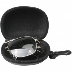 Sport Limited Edition Metal Alloy Frame Folding Compact Pocket Aviator Sunglasses - Silver - CO12EJZX4CJ $13.78