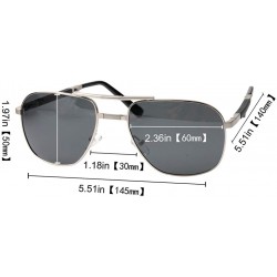 Sport Limited Edition Metal Alloy Frame Folding Compact Pocket Aviator Sunglasses - Silver - CO12EJZX4CJ $13.78