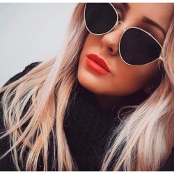 Cat Eye Cat Eye Sunglasses Oversized Gradient Lens Women Frame Large Fashion Thick Women - Yelllow - C718GD2ET0G $16.90