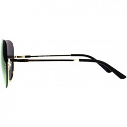 Rimless Womens Fashion Sunglasses Unique Half Rim Behind Lens UV 400 - Gold (Pink Mirror) - CZ18HM6C40T $11.12