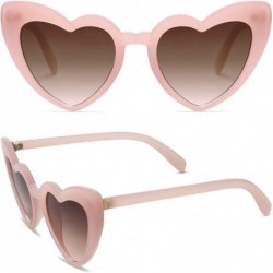 Rimless Heart Shaped Sunglasses Clout Goggle Vintage Cat Eye Mod Style Retro Glasses Kurt Cobain SJ2062 - CB18QQ8H5M7 $11.42