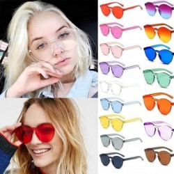 Round 1pcs Unisex Fashion Candy Colors Round Outdoor Sunglasses Sunglasses - CY199UDCO82 $17.98