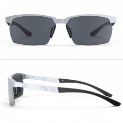 Sport Men's Polarized Sports Sunglasses for men Driving Cycling Fishing Golf Running Metal Frame Sun Glasses - CP18WMNTIAS $1...