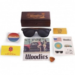 Rimless Walnut Wood Sunglasses with Polarized Lens in Wood Display Box for Men and Women - CZ185XH7SKT $33.80