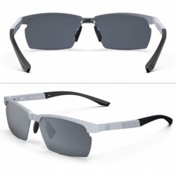 Sport Men's Polarized Sports Sunglasses for men Driving Cycling Fishing Golf Running Metal Frame Sun Glasses - CP18WMNTIAS $1...