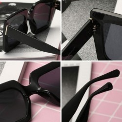 Sport Men and women Sunglasses Two-tone Big box sunglasses Retro glasses - White - C818LIA69R6 $7.43