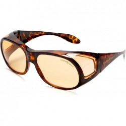 Rimless FitOns Computer Glasses - StimuLights Designed to Fit Over Prescription Glasses in Tortoise - CA113KJOSDF $73.86