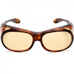 Rimless FitOns Computer Glasses - StimuLights Designed to Fit Over Prescription Glasses in Tortoise - CA113KJOSDF $45.53