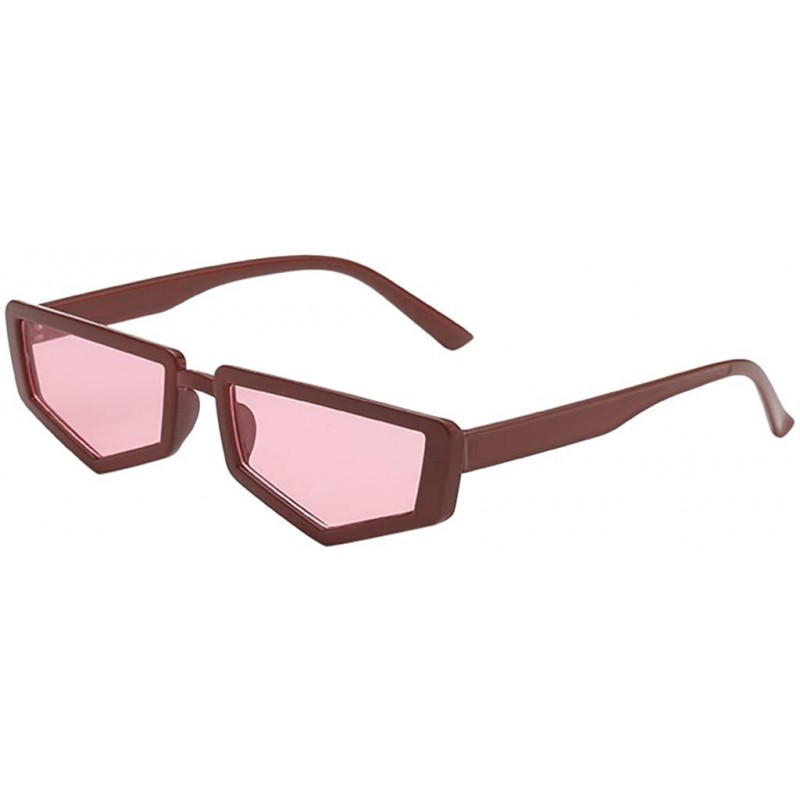 Rimless Sunglasses Fashion Irregular Eyeglasses Personality - E - CH196IY9CKL $11.15