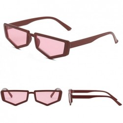 Rimless Sunglasses Fashion Irregular Eyeglasses Personality - E - CH196IY9CKL $11.15