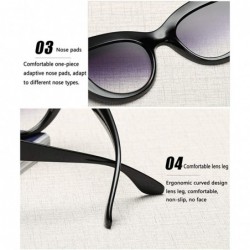 Goggle Retro Cat Eye Sunglasses Women Face-repair Wild Goggles Plastic Frame Sunglasses for Lady Gifts - C3 - C918X0L5DQ0 $8.99