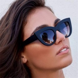 Goggle Retro Cat Eye Sunglasses Women Face-repair Wild Goggles Plastic Frame Sunglasses for Lady Gifts - C3 - C918X0L5DQ0 $8.99