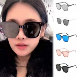 Oversized Vintage Harajuku Lightweight Oversized Sunglasses - Black - C2196ICZM30 $10.56