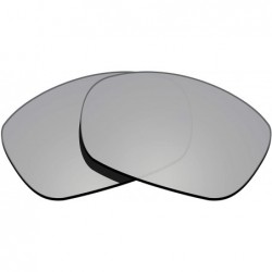 Sport 100% Precise-Fit Replacement Sunglass Lenses Ten X OO9128 - Polarized Metallic Silver Mirror - CH18CK772IY $29.73