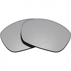 Sport 100% Precise-Fit Replacement Sunglass Lenses Ten X OO9128 - Polarized Metallic Silver Mirror - CH18CK772IY $34.36
