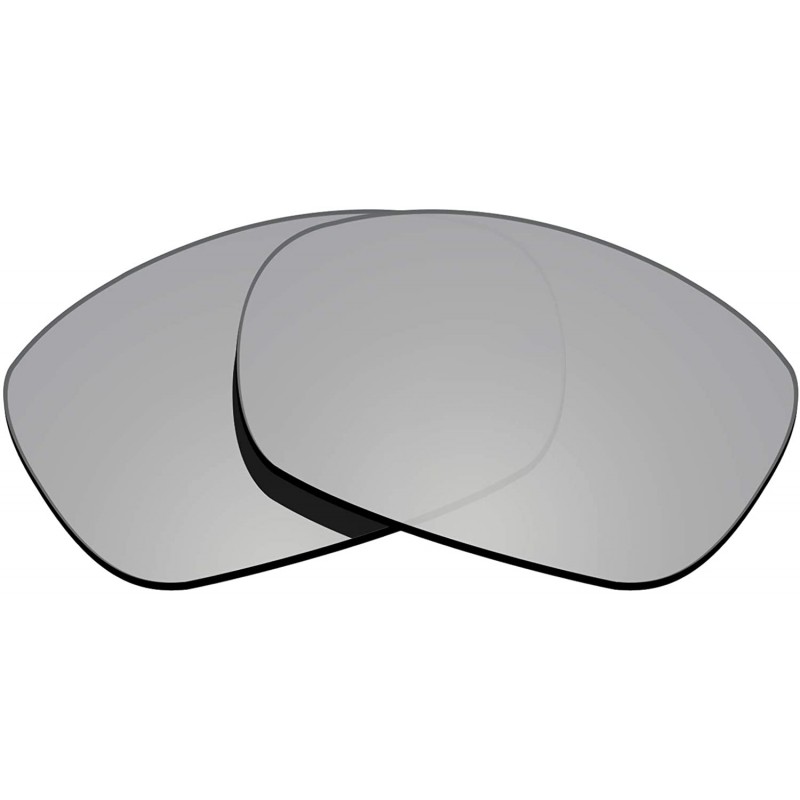 Sport 100% Precise-Fit Replacement Sunglass Lenses Ten X OO9128 - Polarized Metallic Silver Mirror - CH18CK772IY $18.15