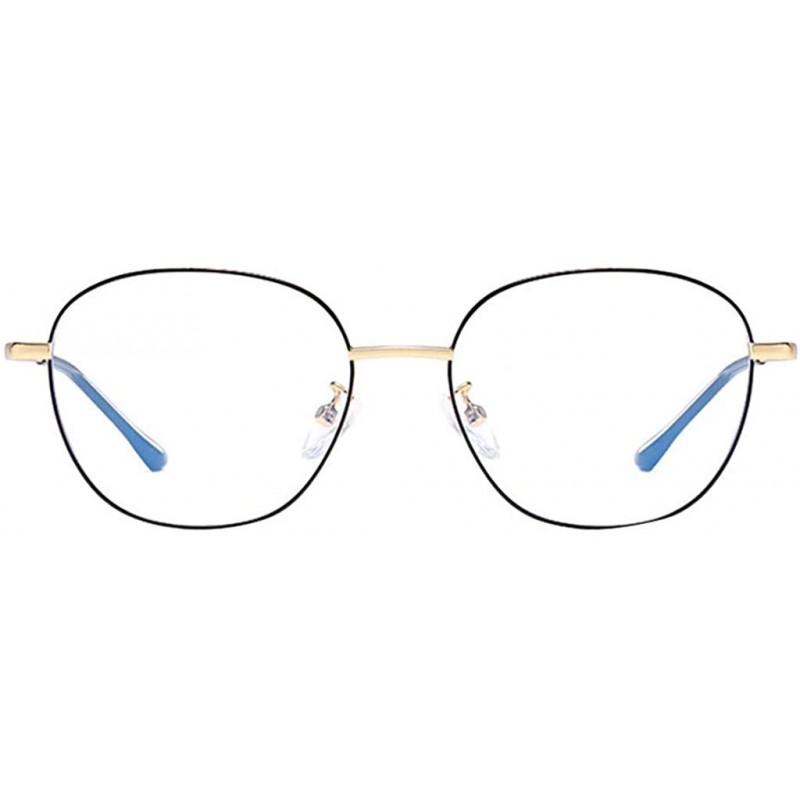 Sport Computer Reading Glasses Lighweight Metal Frame Blue Light Blocking Readers for Men Women Business Work - Gold - CQ199G...