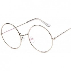 Round Retro Round Pink Sunglasses Women Sun Glasses For Women - Silver - CI18WYRY53U $46.02