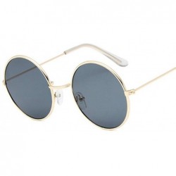 Round Retro Round Pink Sunglasses Women Sun Glasses For Women - Silver - CI18WYRY53U $19.72