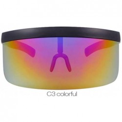 Wrap Sunglasses Oversize Windproof Eyeglasses - C3 - CX18WD3TI88 $50.60