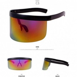 Wrap Sunglasses Oversize Windproof Eyeglasses - C3 - CX18WD3TI88 $25.63