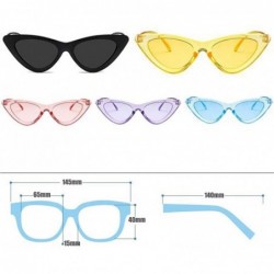 Goggle Fashion Cat Eye Sunglasses Vintage Mod Style Retro Eyewear - Yellow - C1189U3O092 $17.40