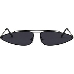 Sport Vintage Sunglasses for women Resin UV400 Sun glasses - Black Frame Gray Lens - C918SZUH9WO $12.81