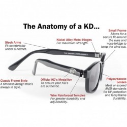 Oversized Original KD's Biker Sunglasses (Black Frame/Rose Colored Lens) - C6112BW2XRZ $14.47