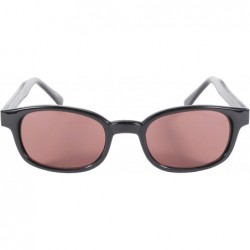 Oversized Original KD's Biker Sunglasses (Black Frame/Rose Colored Lens) - C6112BW2XRZ $14.47