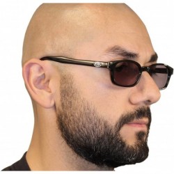 Oversized Original KD's Biker Sunglasses (Black Frame/Rose Colored Lens) - C6112BW2XRZ $14.47