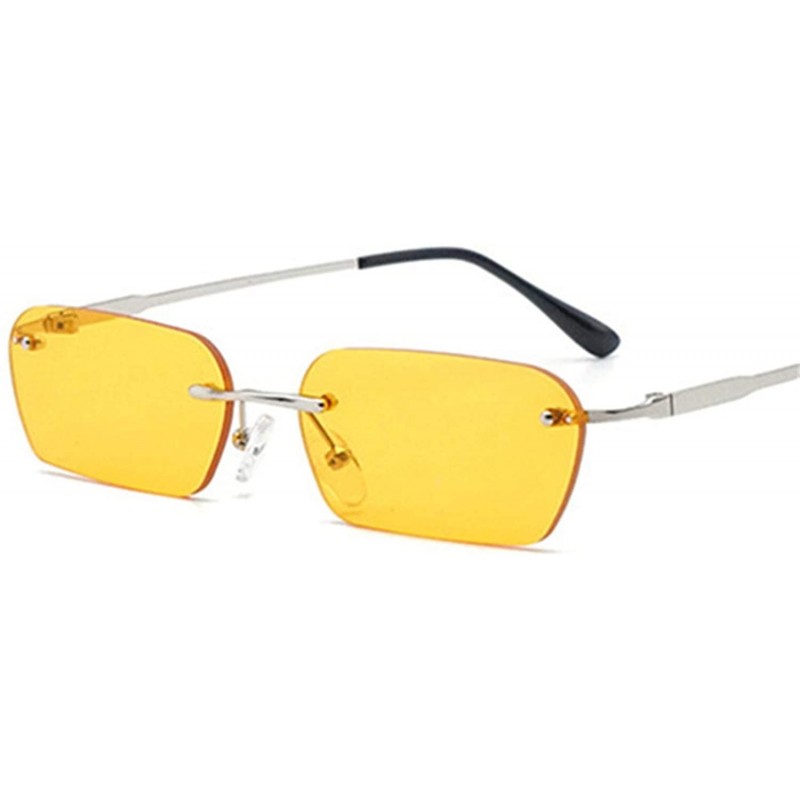Cat Eye Sunglasses Women Vintage Cat Eye sun Glasses Men Retro Small Yellow Glass UV400 - As Picture-1 - CG18W3N0N3S $22.94