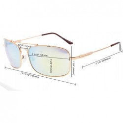 Rectangular Bifocal Sunglasses with Bendable Bridge and Temples Memory Reading Sunglasses Lightweight Titanium - CE18C9OHEE6 ...