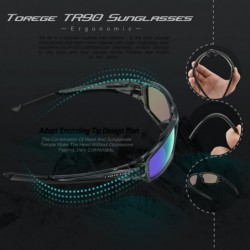 Sport Polarized Sports Sunglasses for Men Women Cycling Running Driving Fishing Golf Baseball Glasses EMS-TR90 Frame - CT12NT...