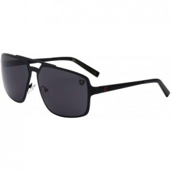 Aviator Downforce Flat Thin Frame Modern Geometric Aviator Sunglasses - Black - CU199LUEILQ $52.92